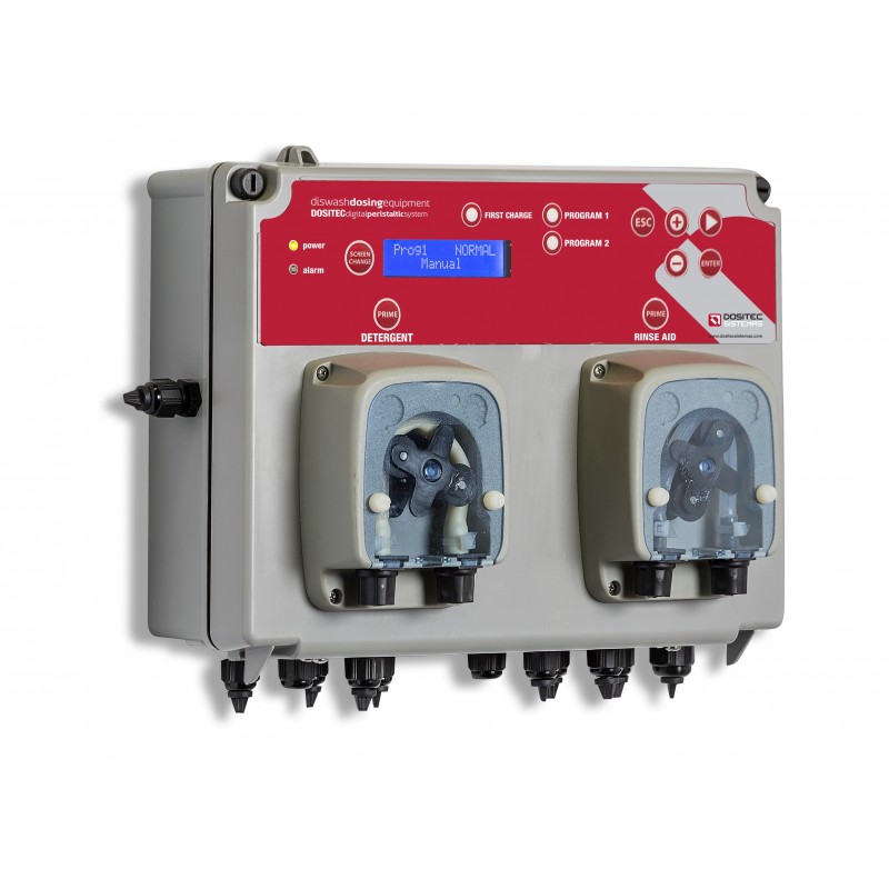 DOSIFICADOR PERISTALTICO DIGITAL C7 SONDA DETERGENTE Y ABRILLANTADOR